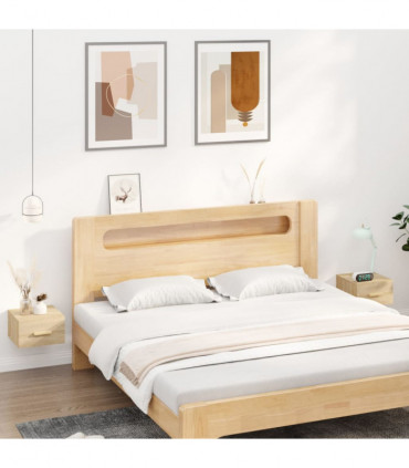 vidaXL Wall-mounted Bedside Cabinets 2 pcs Sonoma Oak 35x35x20 cm
