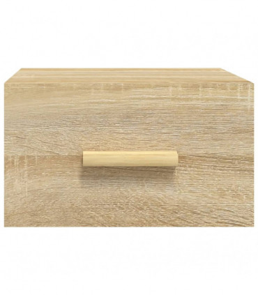 vidaXL Wall-mounted Bedside Cabinets 2 pcs Sonoma Oak 35x35x20 cm
