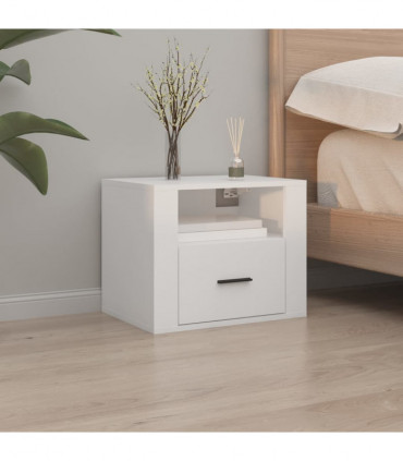 Wall-mounted Bedside Cabinets 2 pcs White 50x36x40 cm
