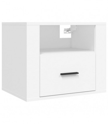 Wall-mounted Bedside Cabinets 2 pcs White 50x36x40 cm