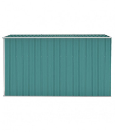 vidaXL Wall-mounted Garden Shed Green 118x288x178 cm Galvanised Steel