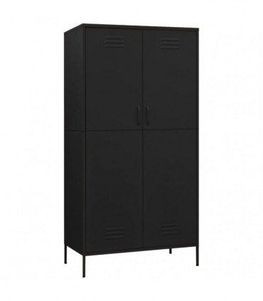 Wardrobe Black 90x50x180 cm Steel