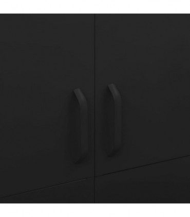 Wardrobe Black 90x50x180 cm Steel