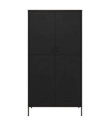 Wardrobe Black 90x50x180 cm Steel