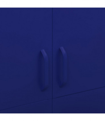Wardrobe Navy Blue 90x50x180 cm Steel