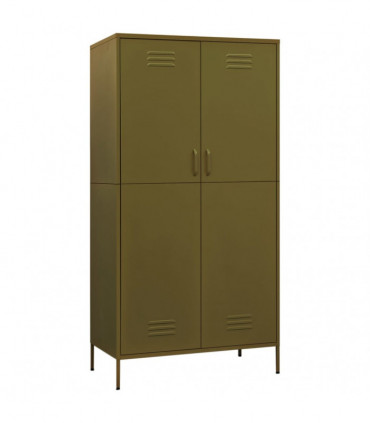 Wardrobe Olive Green 90x50x180 cm Steel
