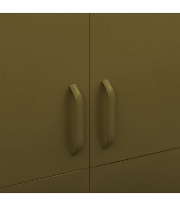 Wardrobe Olive Green 90x50x180 cm Steel
