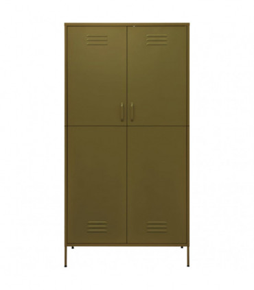 Wardrobe Olive Green 90x50x180 cm Steel