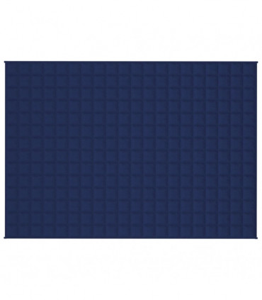 vidaXL Weighted Blanket Blue 137x200 cm Single 6 kg Fabric