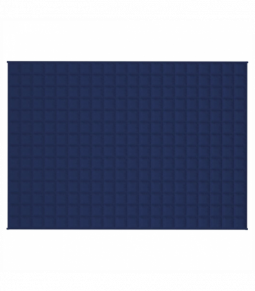 vidaXL Weighted Blanket Blue 138x200 cm Single 6 kg Fabric