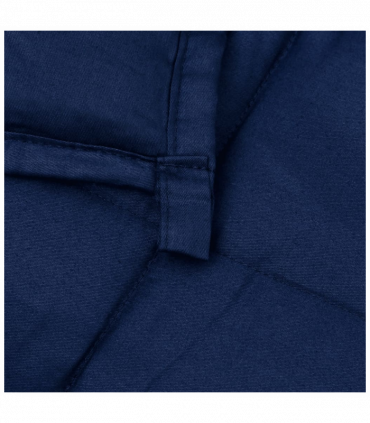 vidaXL Weighted Blanket Blue 138x200 cm Single 6 kg Fabric