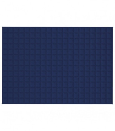 vidaXL Weighted Blanket Blue 140x200 cm Single 6 kg Fabric