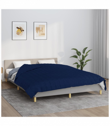 Weighted Blanket Blue 220x235 cm 15 kg Fabric
