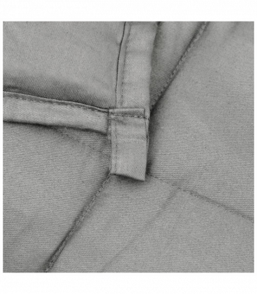 vidaXL Weighted Blanket Grey 122x183 cm 9 kg Fabric