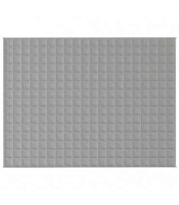 vidaXL Weighted Blanket Grey 152x203 cm 7 kg Fabric