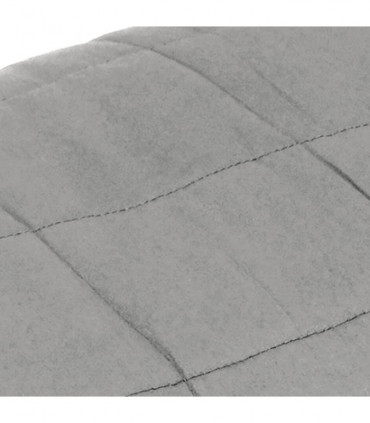 vidaXL Weighted Blanket Grey 152x203 cm 7 kg Fabric