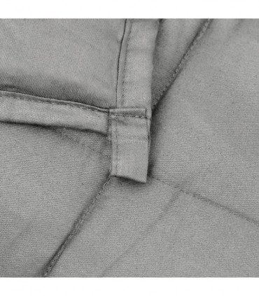 vidaXL Weighted Blanket Grey 200x220 cm 13 kg Fabric