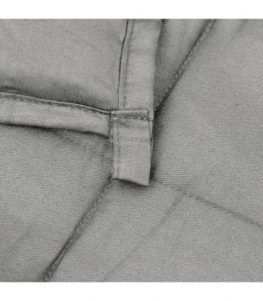 vidaXL Weighted Blanket Grey 220x230 cm King 11 kg Fabric