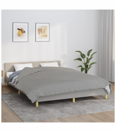 Weighted Blanket Grey 220x235 cm 15 kg Fabric