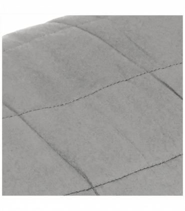 vidaXL Weighted Blanket Grey 220x240 cm King 11 kg Fabric