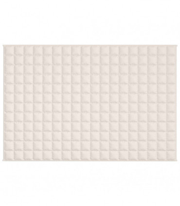 vidaXL Weighted Blanket Light Cream 122x183 cm 9 kg Fabric