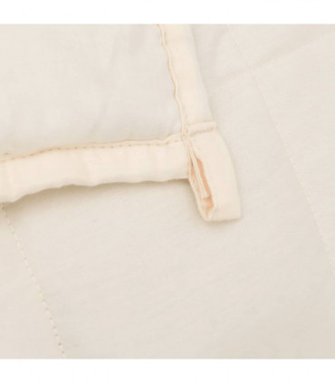 vidaXL Weighted Blanket Light Cream 122x183 cm 9 kg Fabric