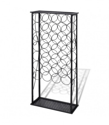 Wine Rack for 28 Bottles Metal