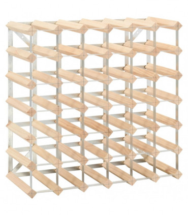 Wine Rack for 42 Bottles Solid Pinewood