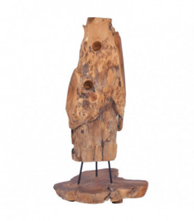 Wine Rack for 8 Bottles 40x30x80 cm Solid Teak Wood