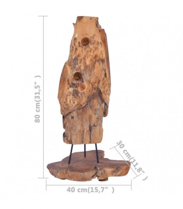 Wine Rack for 8 Bottles 40x30x80 cm Solid Teak Wood