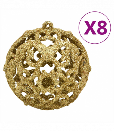 vidaXL 112 Piece Christmas Bauble Set Red / Green / Gold Polystyrene