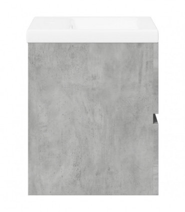 vidaXL 2 Piece Bathroom Furniture Set Concrete Grey Engineered Wood