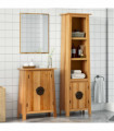 vidaXL 2 Piece Bathroom Furniture Set Solid Wood Pine