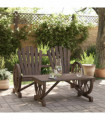 vidaXL 2 Piece Garden Lounge Set Solid Wood Fir