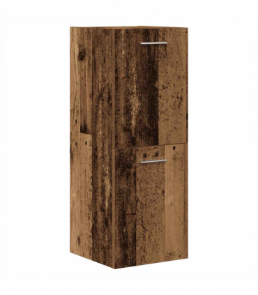 vidaXL 3 Piece Bathroom Furniture Set Old Wood Engineered Wood