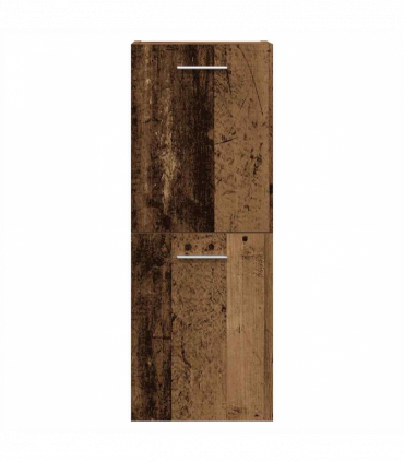 vidaXL 3 Piece Bathroom Furniture Set Old Wood Engineered Wood