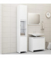 vidaXL 3 Piece Bathroom Furniture Set White Engineered Wood