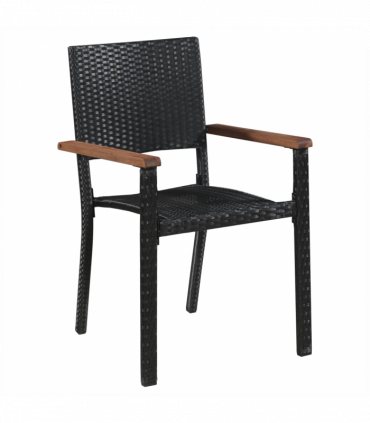 vidaXL 3 Piece Garden Dining Set Black