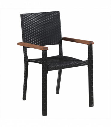 vidaXL 3 Piece Garden Dining Set Black