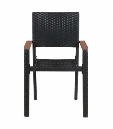 vidaXL 3 Piece Garden Dining Set Black