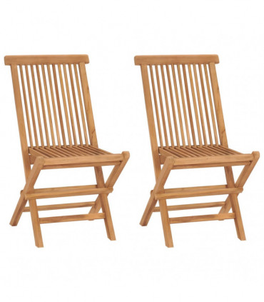 vidaXL 3 Piece Garden Dining Set Solid Wood Teak