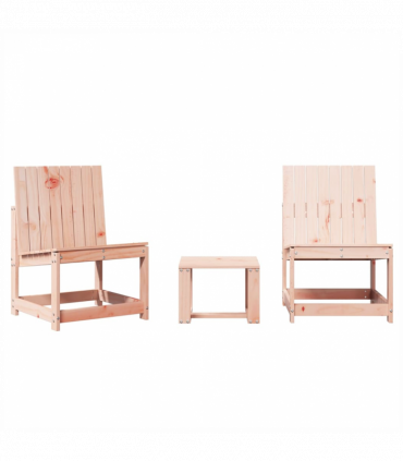 vidaXL 3 Piece Garden Lounge Set Solid Wood Douglas