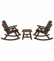 vidaXL 3 Piece Garden Lounge Set Solid Wood Spruce