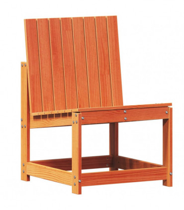 vidaXL 3 Piece Garden Lounge Set Wax Brown Solid Wood Pine