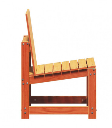 vidaXL 3 Piece Garden Lounge Set Wax Brown Solid Wood Pine