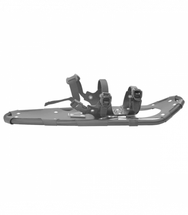 vidaXL 3 in 1 Snowshoes with Hiking Poles Black 25 inches