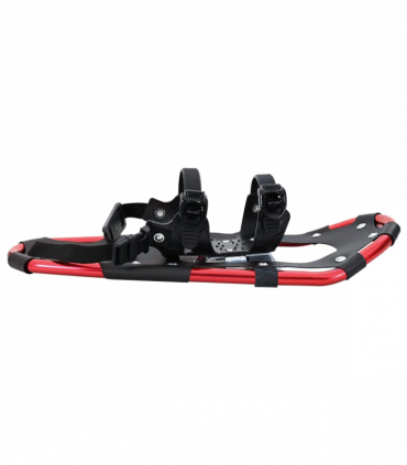 vidaXL 3 in 1 Snowshoes with Hiking Poles Red 21 inches