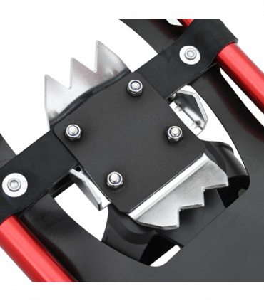 vidaXL 3 in 1 Snowshoes with Hiking Poles Red 30 inches