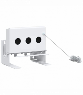 vidaXL 3-Hole Biathlon Knockdown Target with Reset Cord