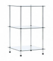 vidaXL 3-Tier Shelf Transparent 40x40x67 cm Tempered Glass